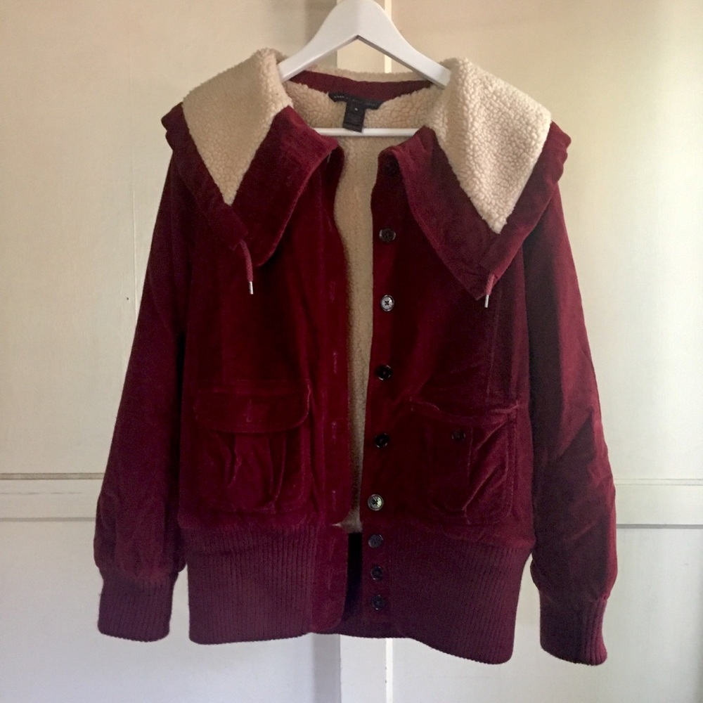 Marc By Marc Jacobs Red Jacket with Cream Accents